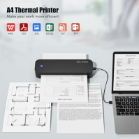 TATELF Stencil Printer Tattoo A4 Thermal Printer Bluetooth Tattoo Printer Machine Wireless with 2600mAh Battery 20 listů přenoso